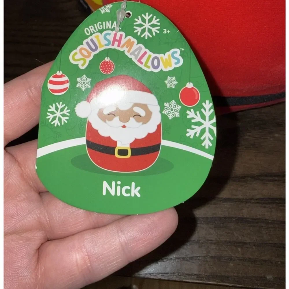 Christmas Holiday Squishmallow Plush NICK 8 inches 2023 KellyToy NWT Santa Claus